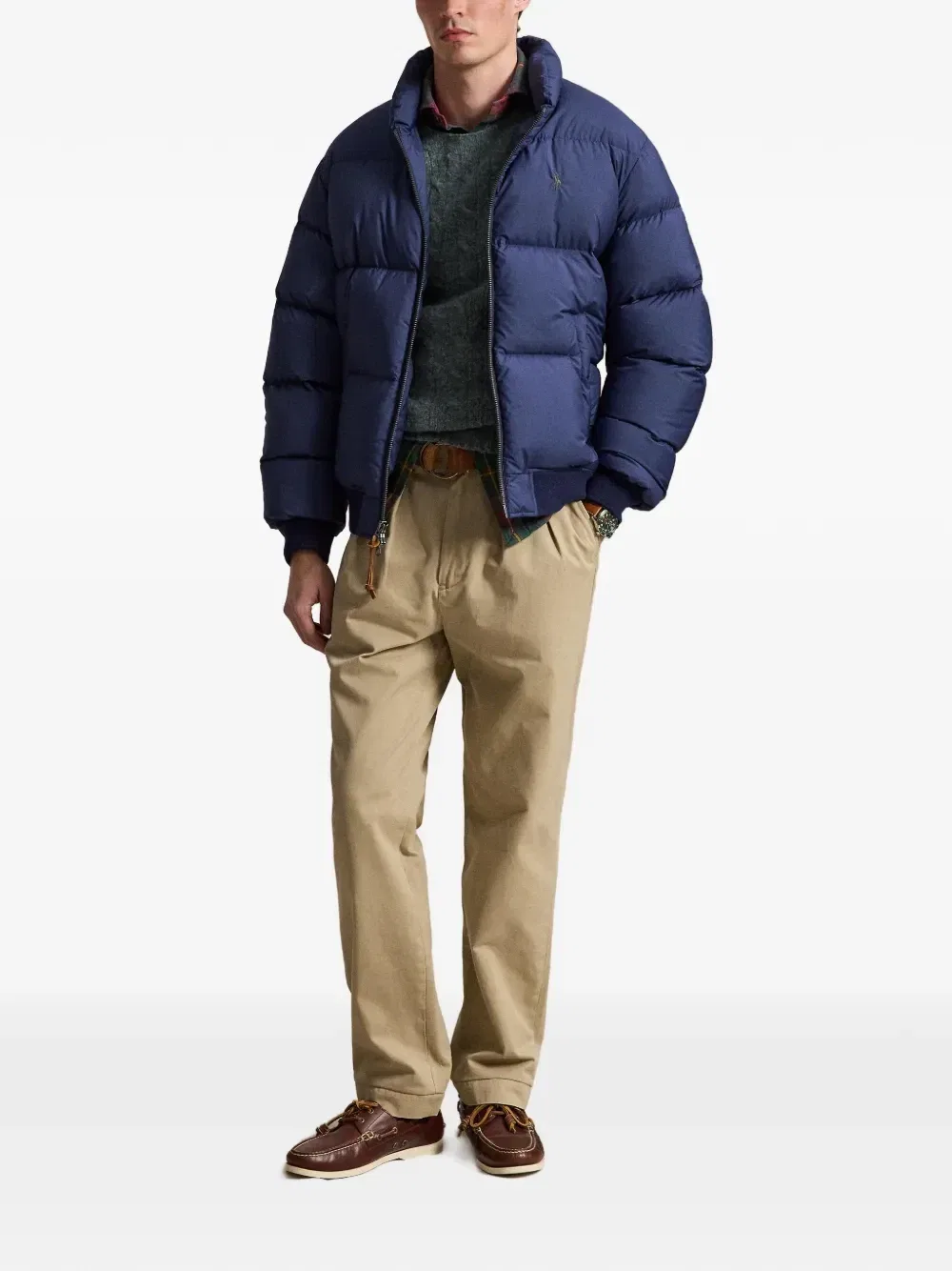 Пуховик на молнии Polo Ralph Lauren, синий — фото 2