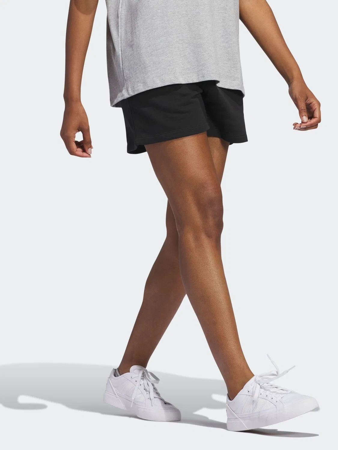 Шорты из французского трикотажа Essentials, adidas Originals, черный — фото 3