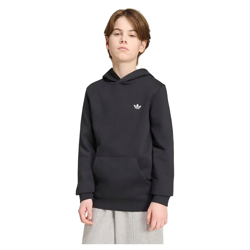 Детский худи для мальчиков и девочек из футера Adidas Originals, Black