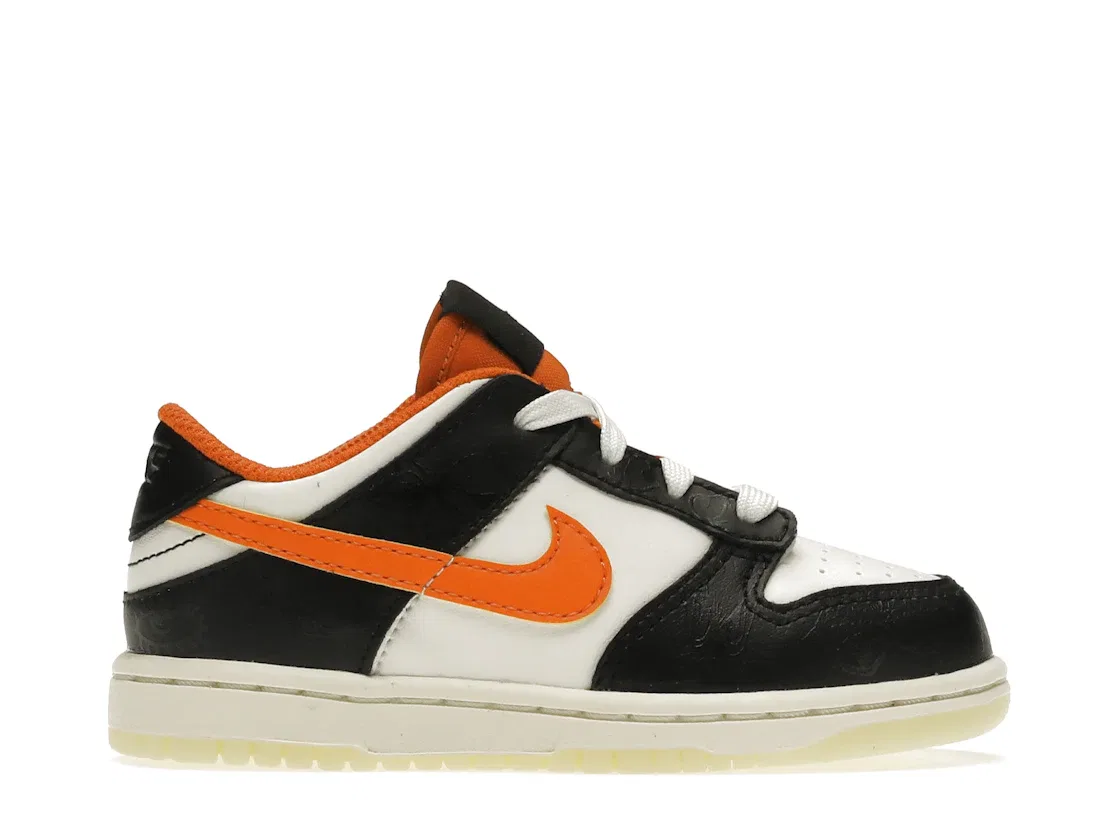 Детские кроссовки Lifestyle с принтом Nike Dunk Low PRM Nike, Sail/Starfish-Black
