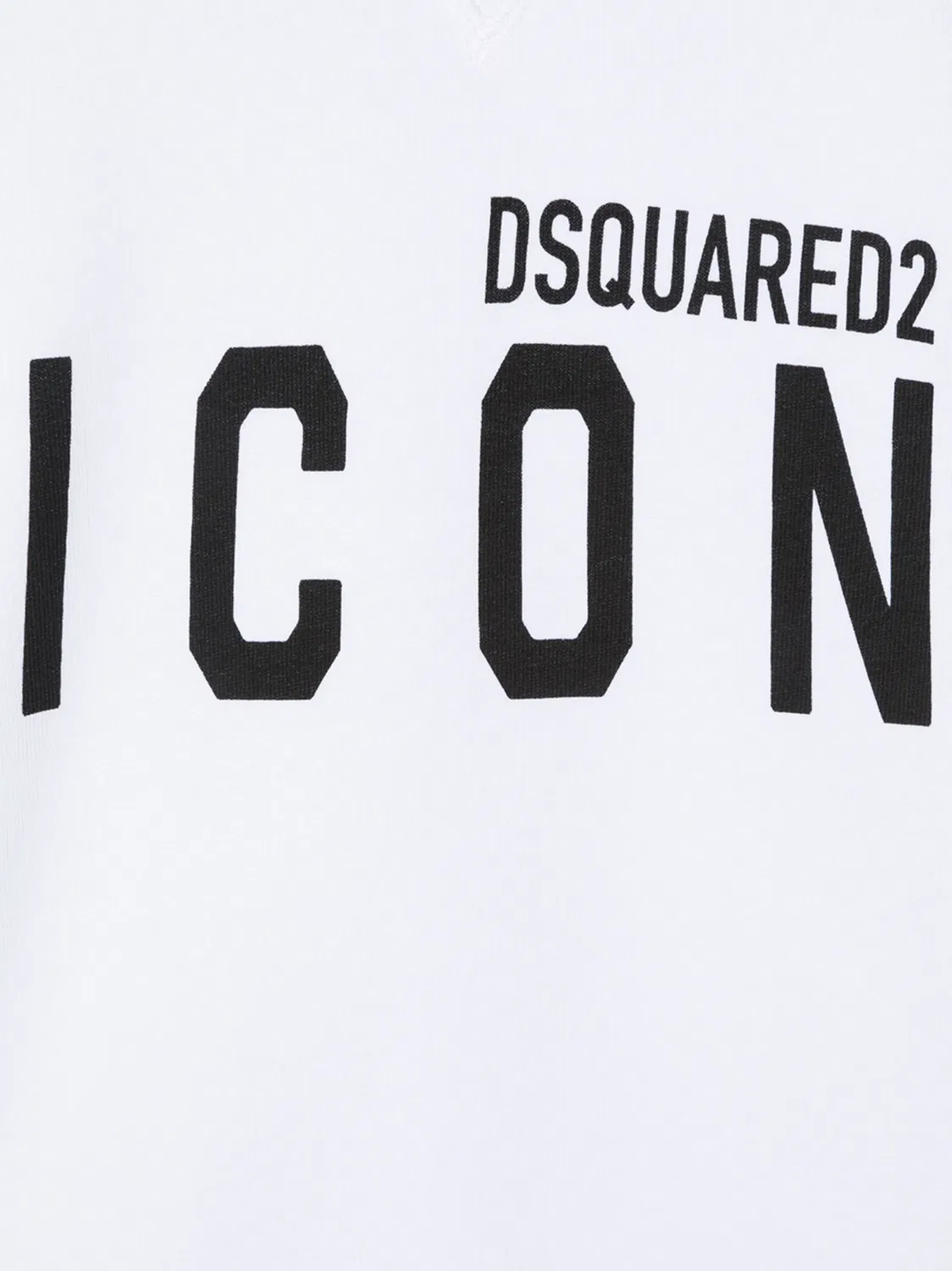 Хлопковое худи с логотипом DSQUARED2, белый — фото 3