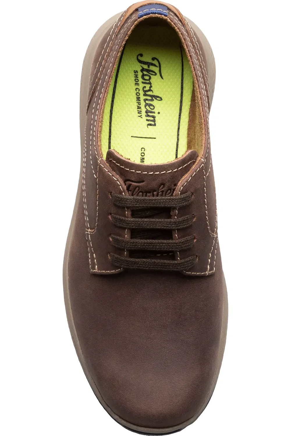 Детские туфли оксфорды на плоской подошве Great Lakes Florsheim, коричневый — фото 4