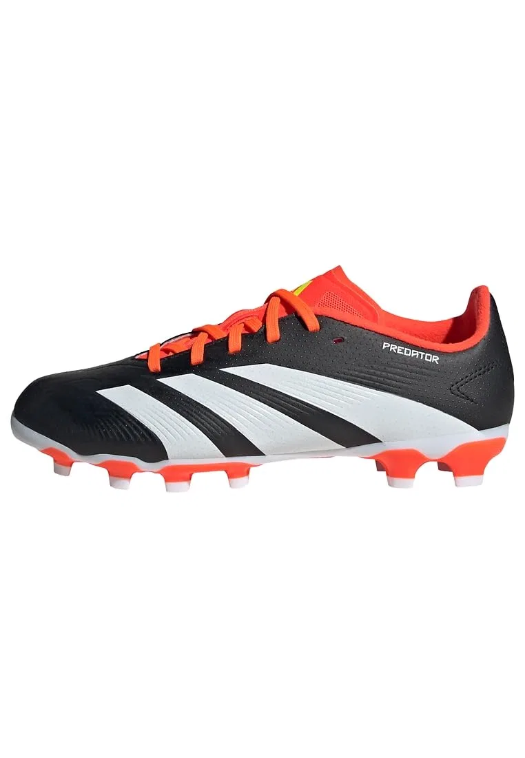 Детские кроссовки для мальчиков с текстурным верхом Predator.3 Adidas, Core Black Ftwr White Solar Red