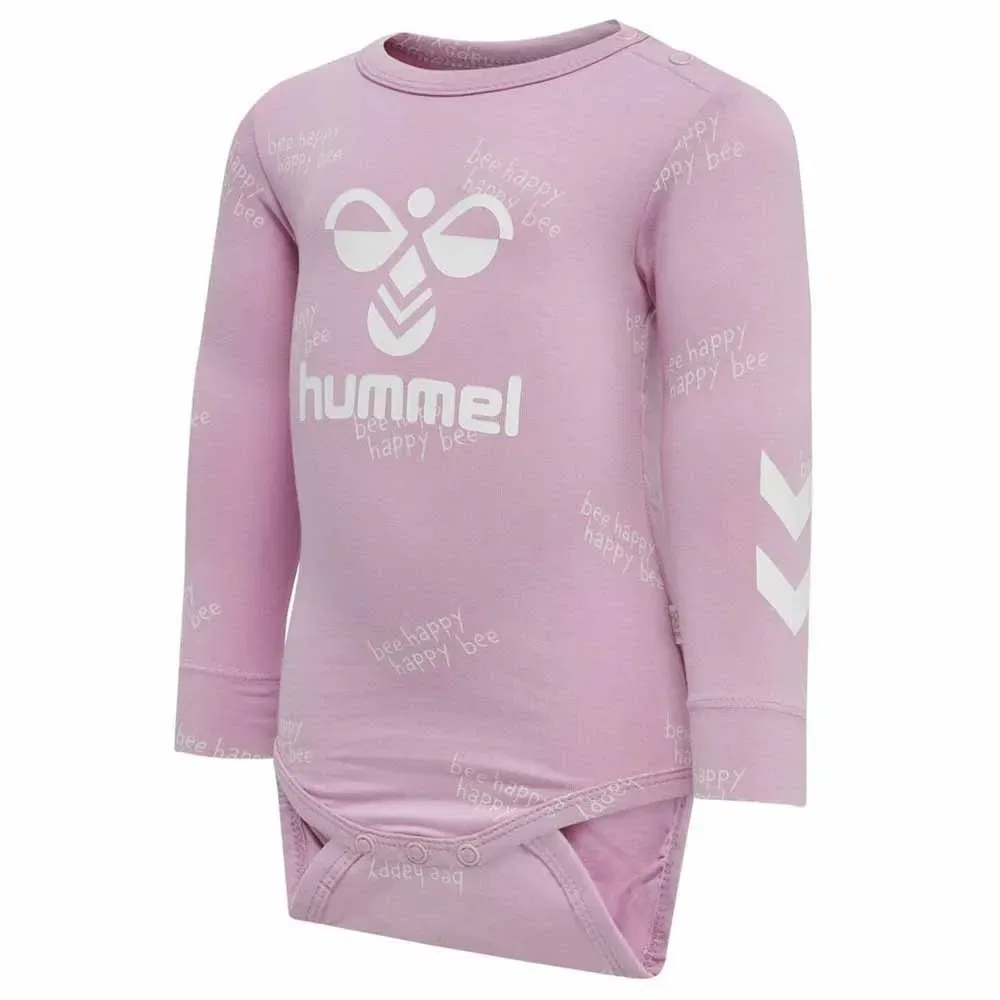 Боди с длинным рукавом Calen Hummel, розовый — фото 3