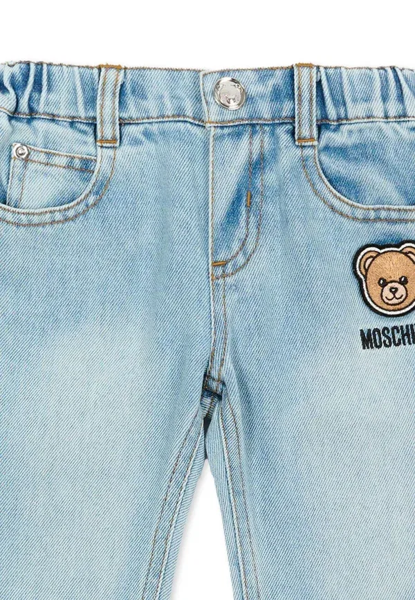 Джинсовые шорты Moschino, деним — фото 3