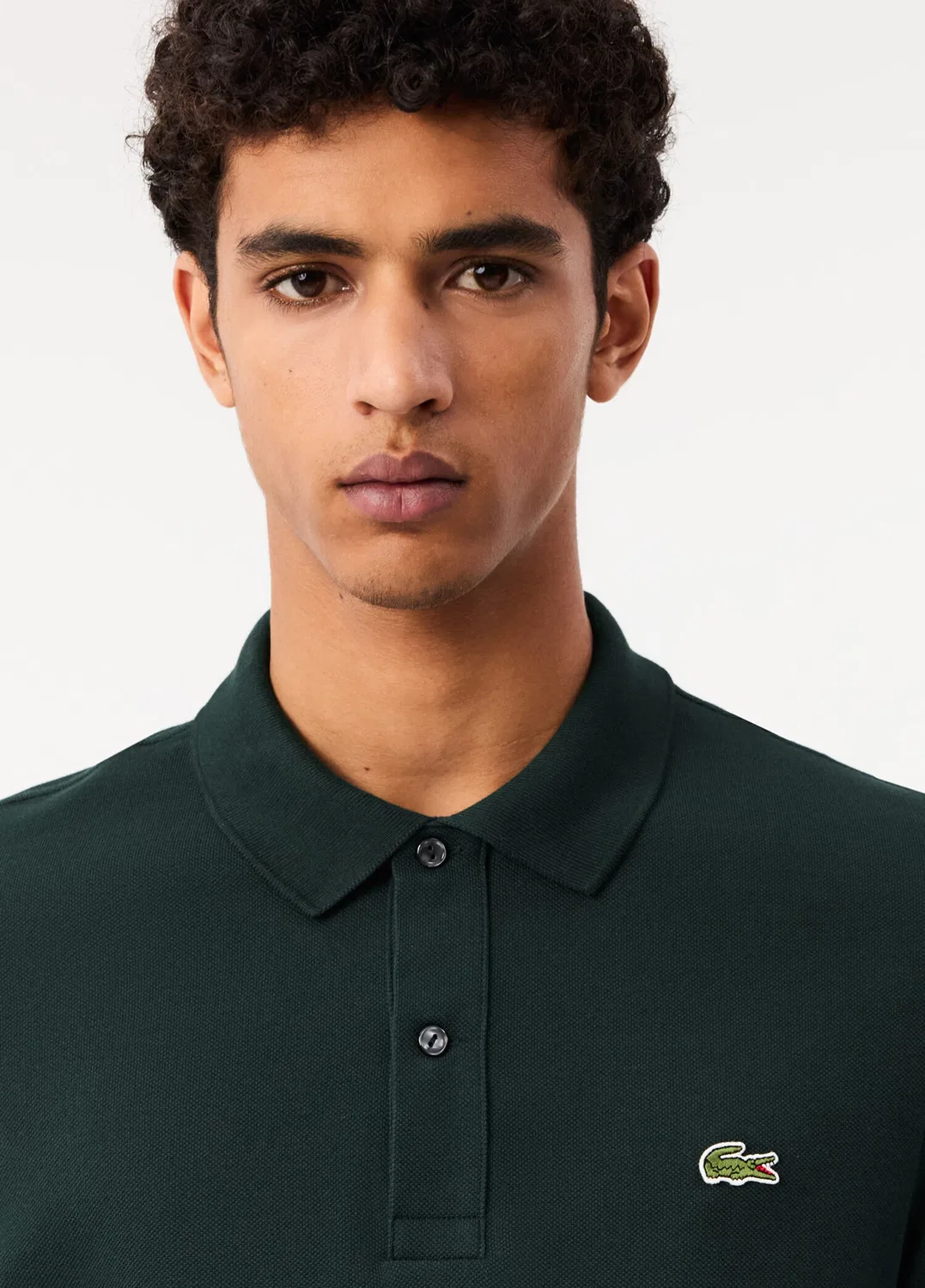Поло Lacoste L.12.12 Slim Fit, green — фото 3