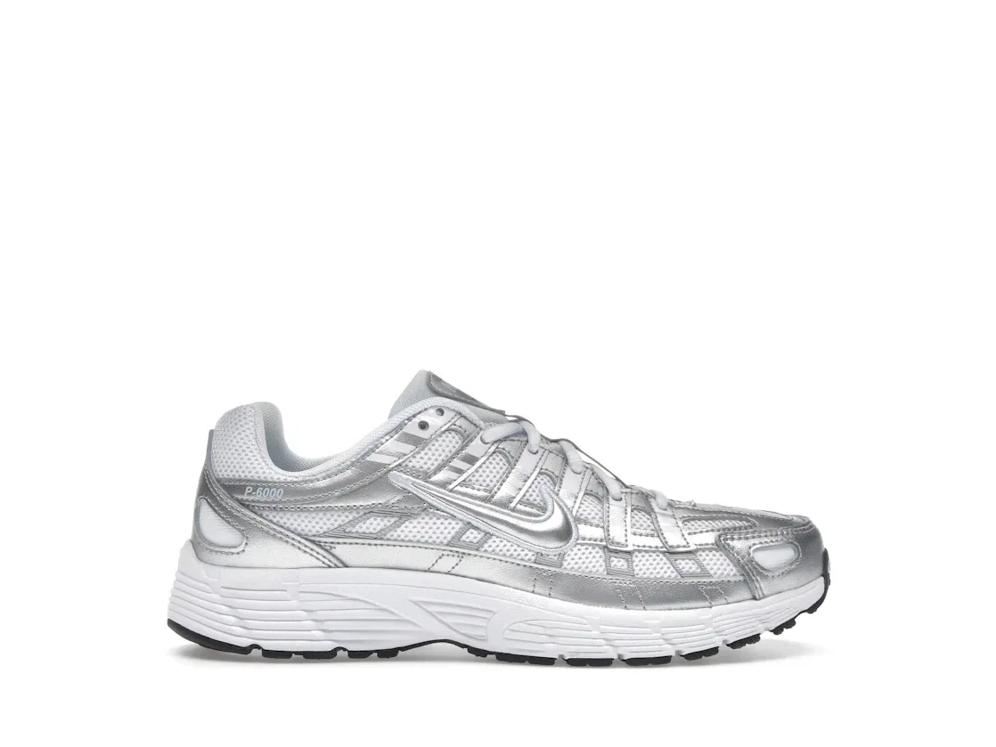 Детские кроссовки Lifestyle Nike P-6000, White/Blue Tint/Black/Metallic Silver