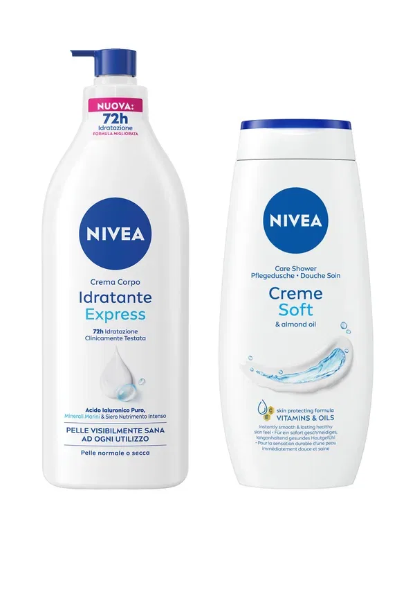 Набор бьюти-средств 750 мл, увлажняющий, Nivea, Transparent, прозрачный