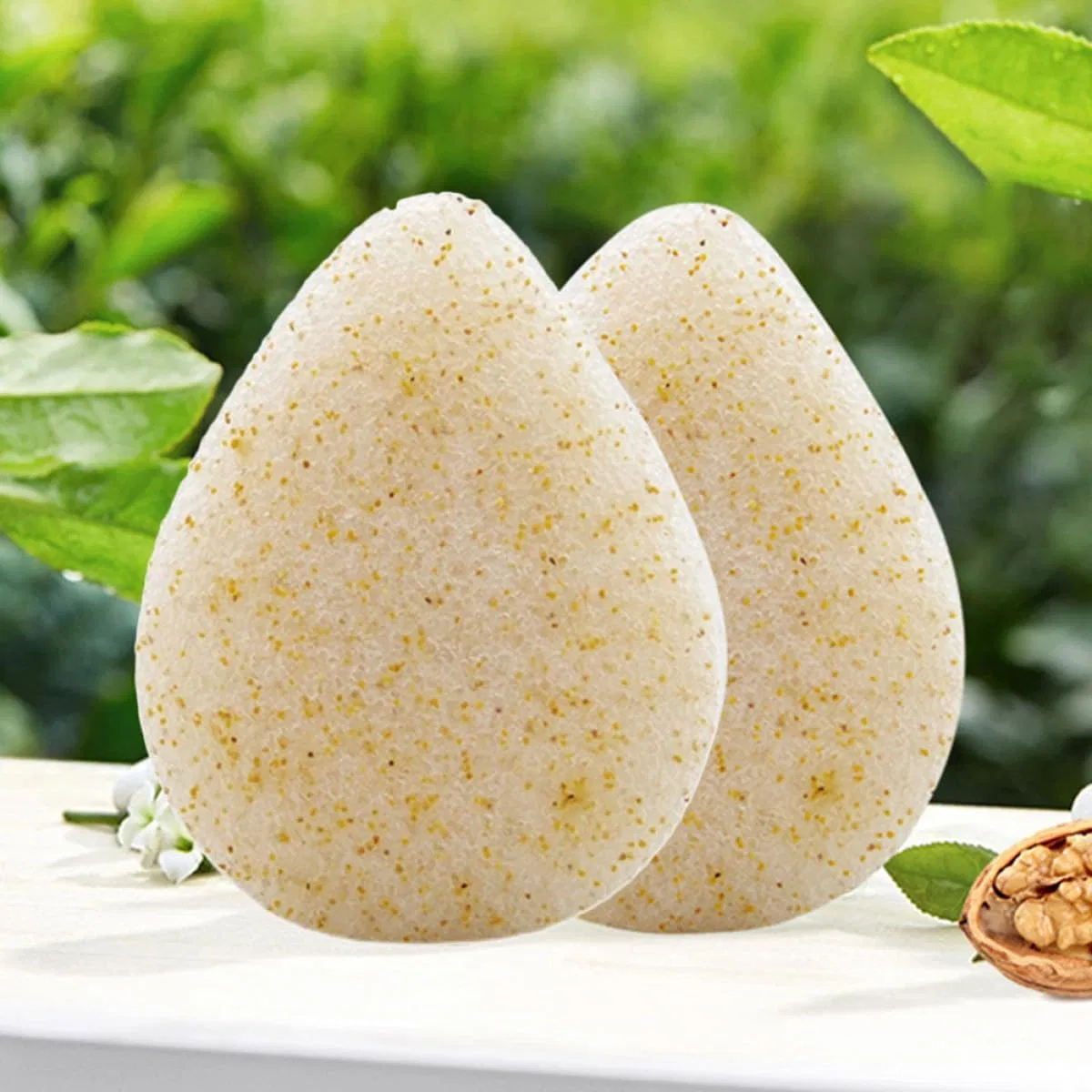 Спонж для лица Konjac 2 шт, Beige, BATHVEVE, 8x6x4 см — фото 4