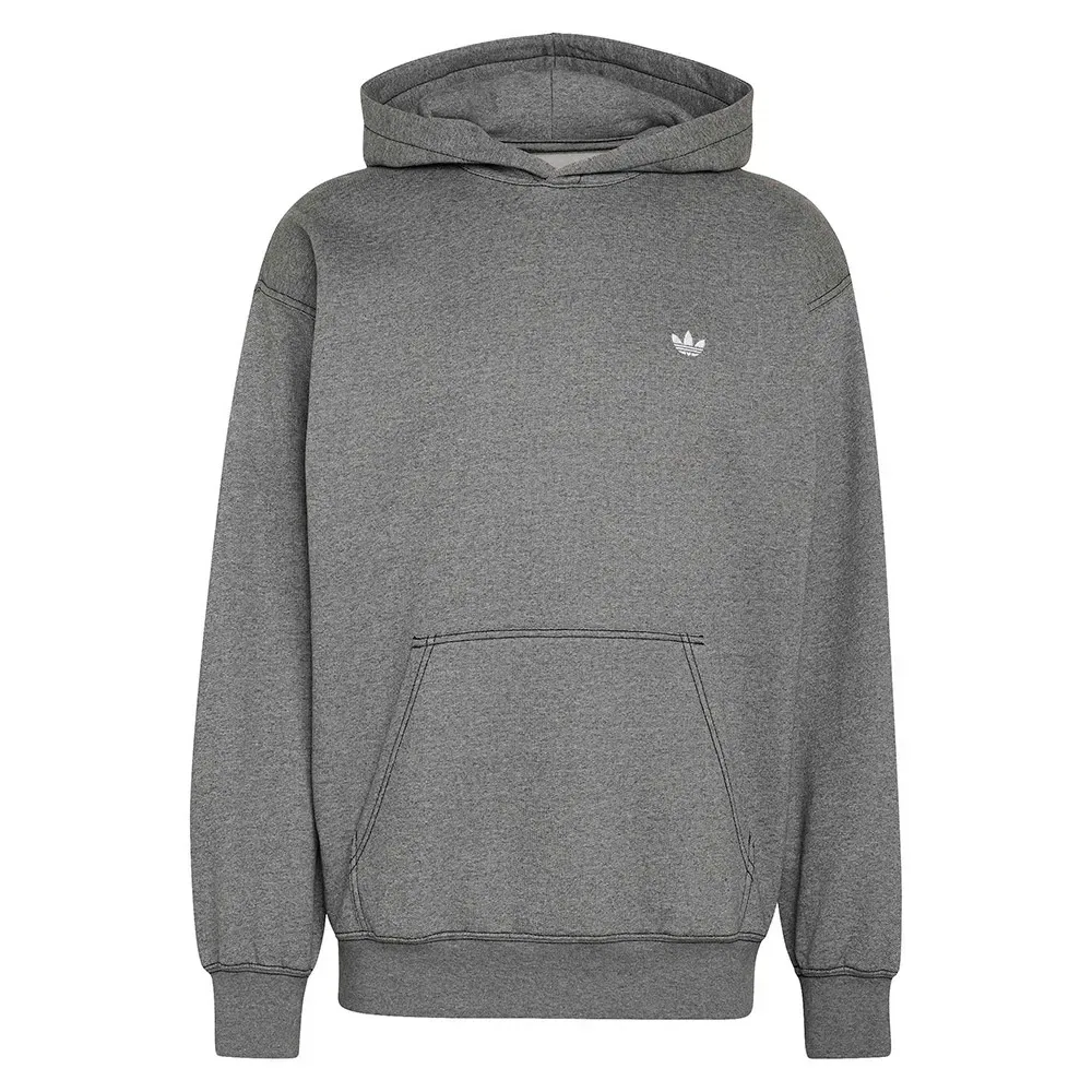 Худи свободного кроя Trefoil Essentials Melange Adidas Originals, серый — фото 3