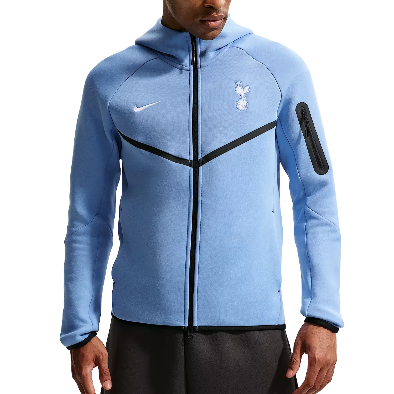 Мужская куртка с капюшоном Light Blue/White Nike