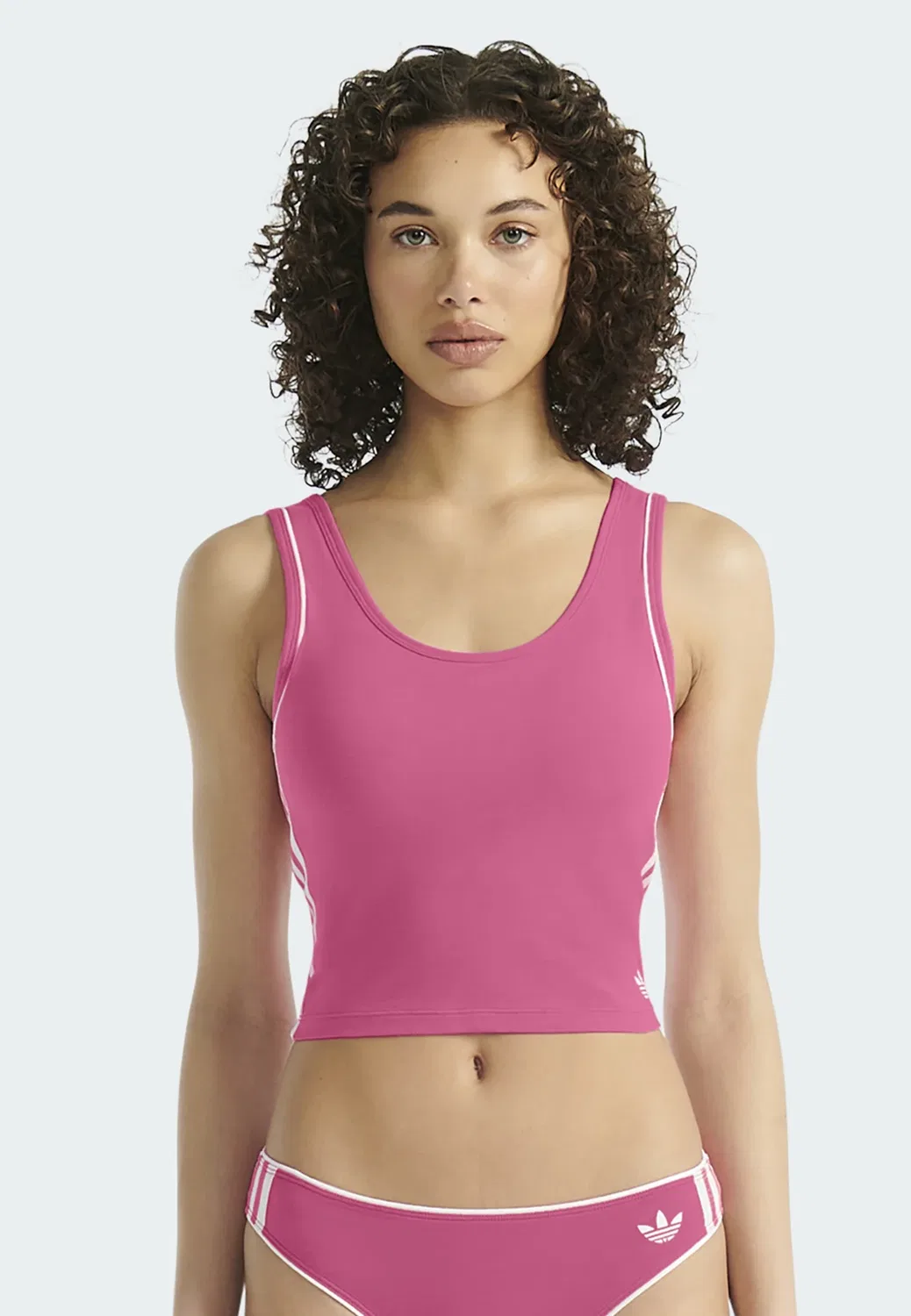 Укороченная майка - нижняя рубашка Adidas Originals, Lucid Pink