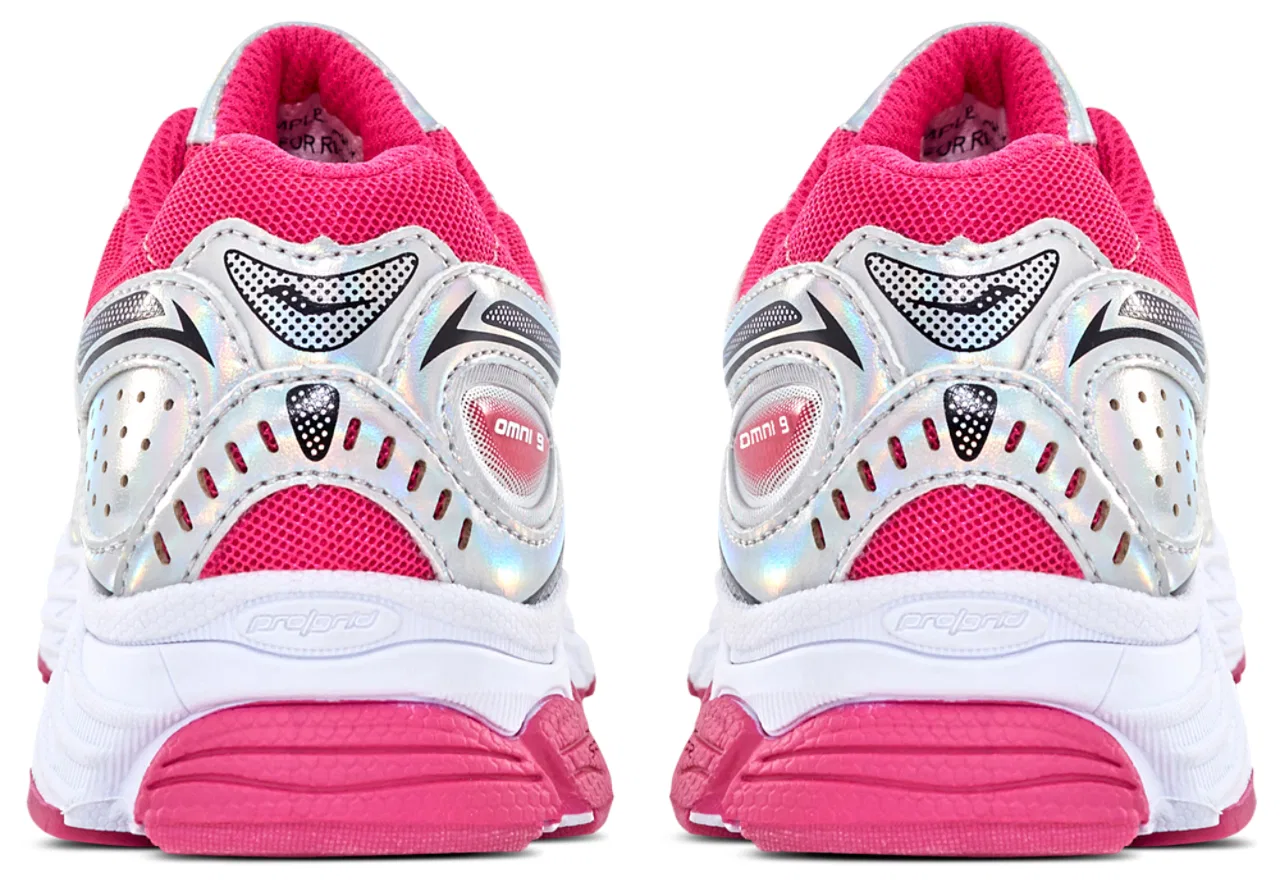 Детские кроссовки Omni 9 Saucony, цвет Fuchsia/Silver — фото 3