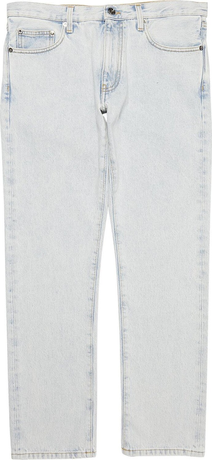 

Джинсы Off-White Diag Tab Arrow Slim Jean 'Bleach Blue', синий
