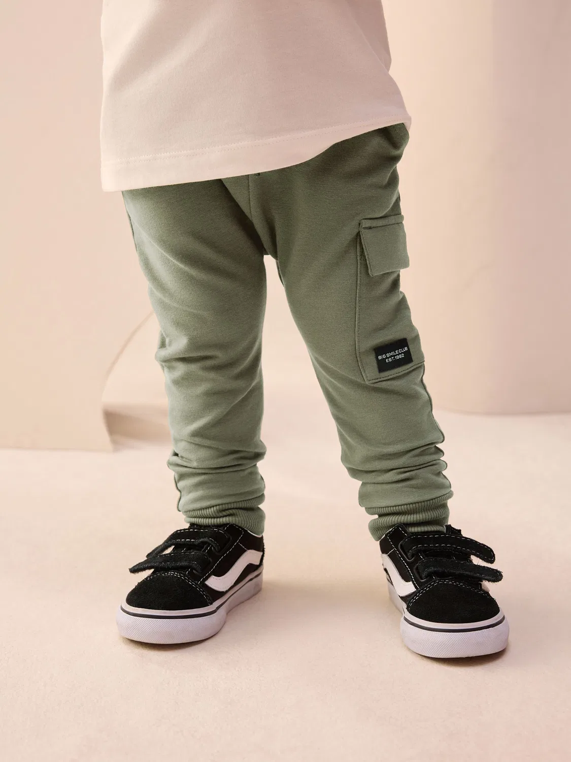 Джоггеры утилитарные зауженные, хаки Next, Khaki Green — фото 2