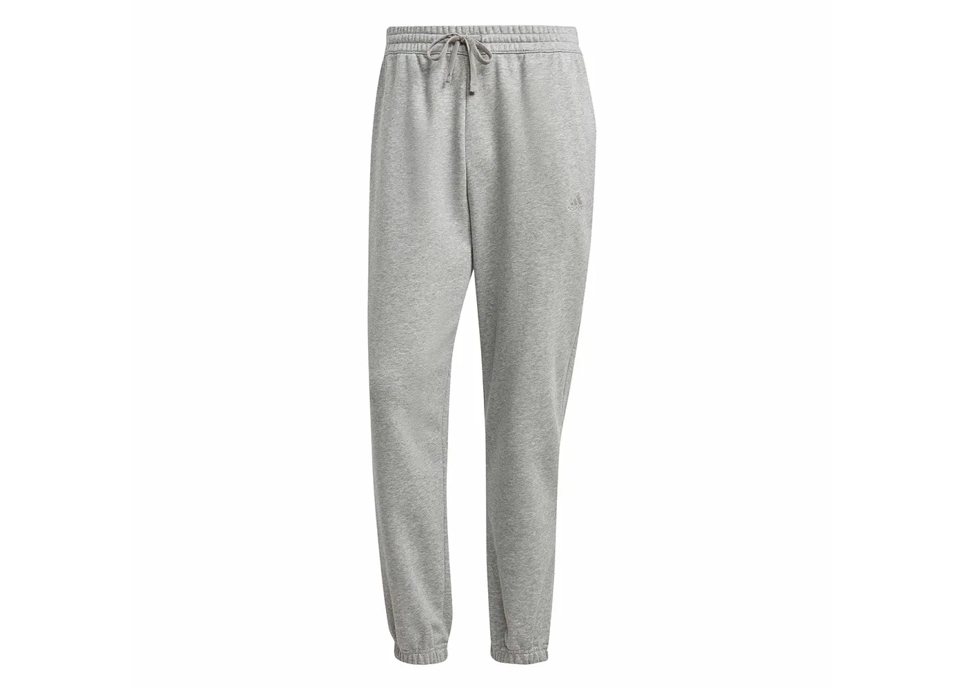Мужские спортивные штаны из футера с длинными штанинами Adidas, Medium Grey Heather