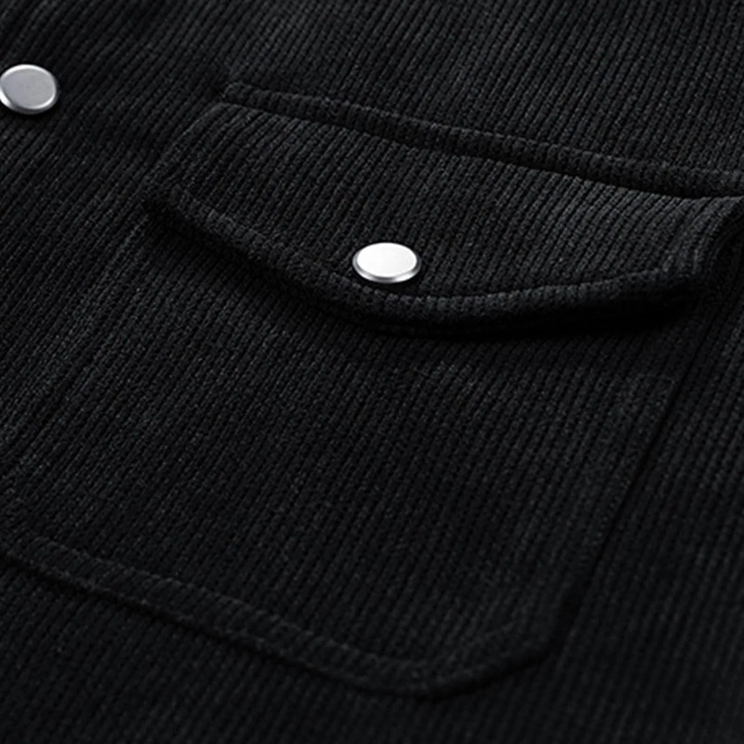 Мужская куртка Double Sided Wear, повседневная легкая рубашка на пуговицах с карманом на пуговицах, осенне-зимняя куртка-тракер — фото 3