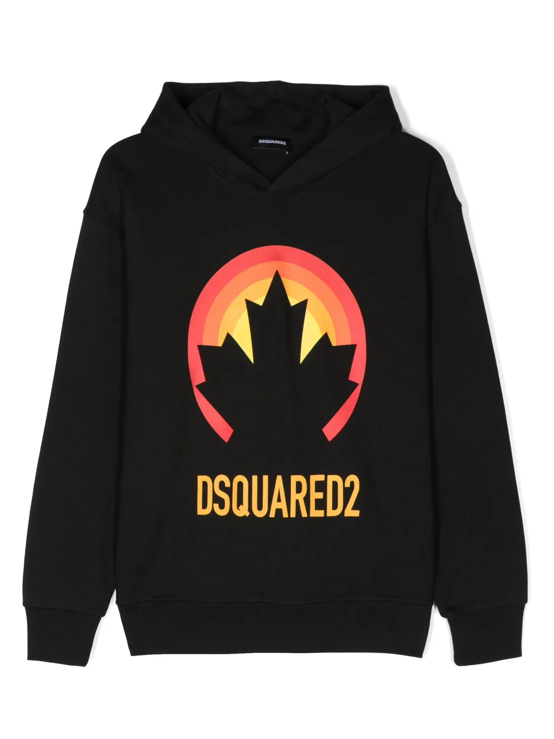 Худи с графическим принтом DSQUARED2, черный