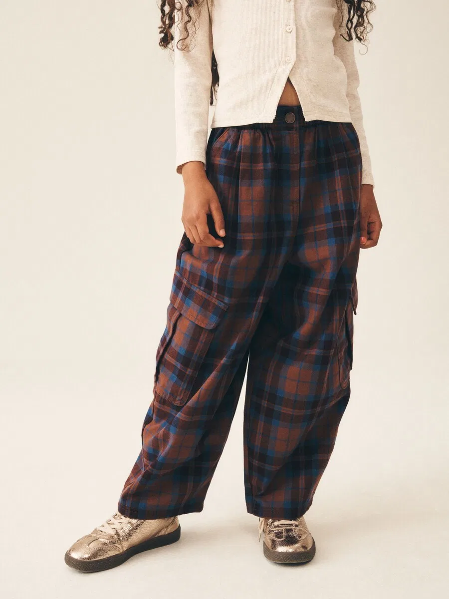 Брюки Next Barrel Pants в шоколадном и коньячном цветах — фото 2