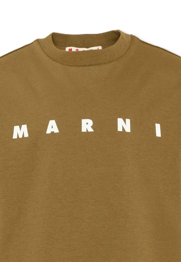 Футболка с принтом T-shirt unisex Marni, brown, коричневый — фото 3