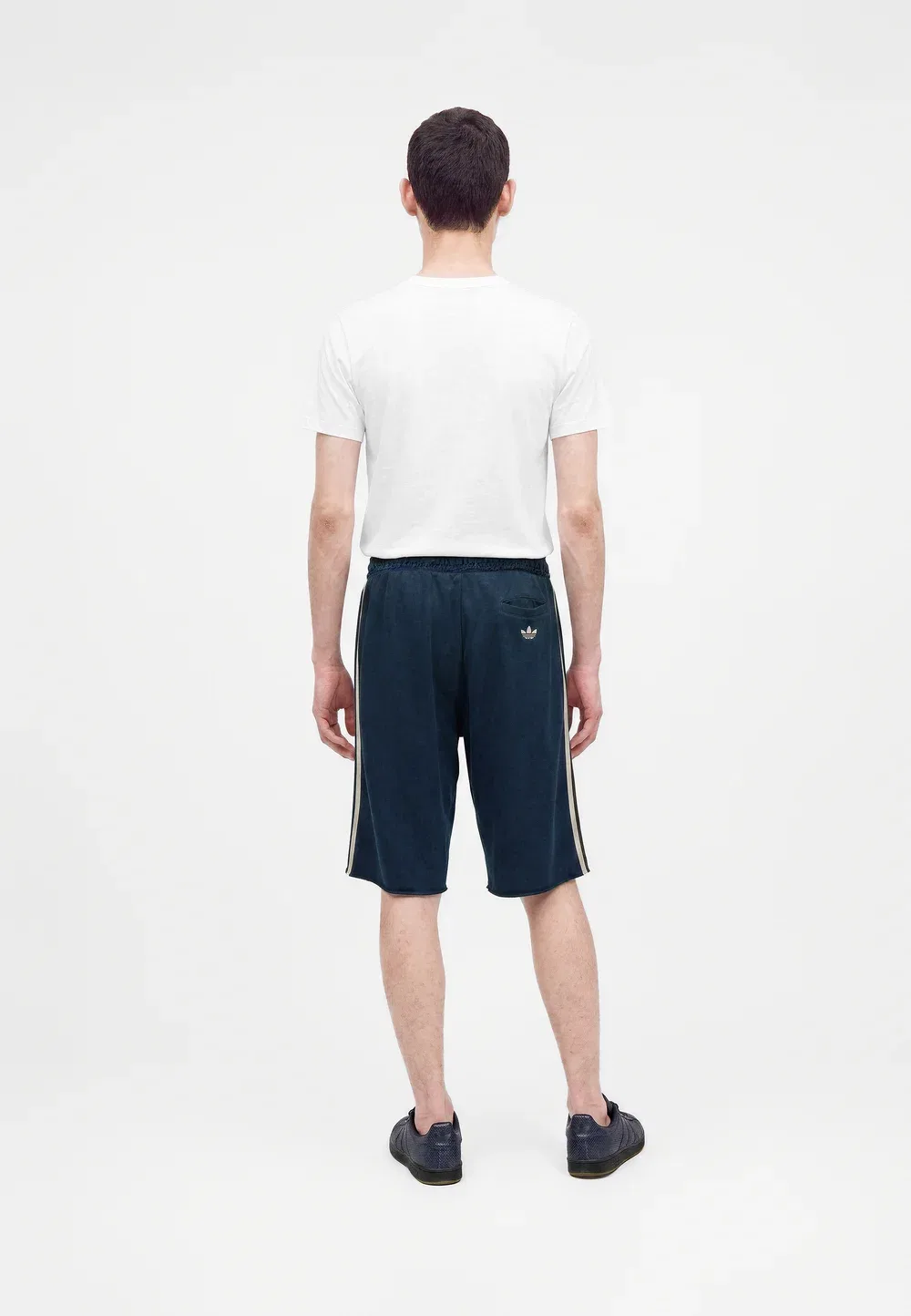 Оригинальные графические шорты унисекс Adidas Originals, Night Indigo — фото 2