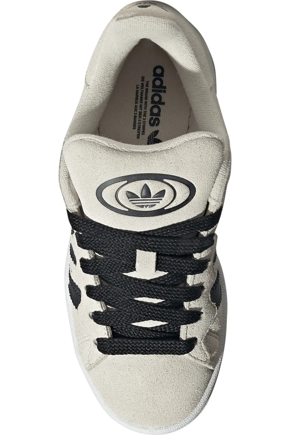 Детские кроссовки в стиле 90-х Campus 00s adidas, Alumina/Black/White — фото 4