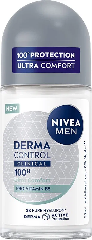 Мужской антиперспирант-ролик 50 мл Derma Control Clinical Ultra Comfort Nivea — фото 2