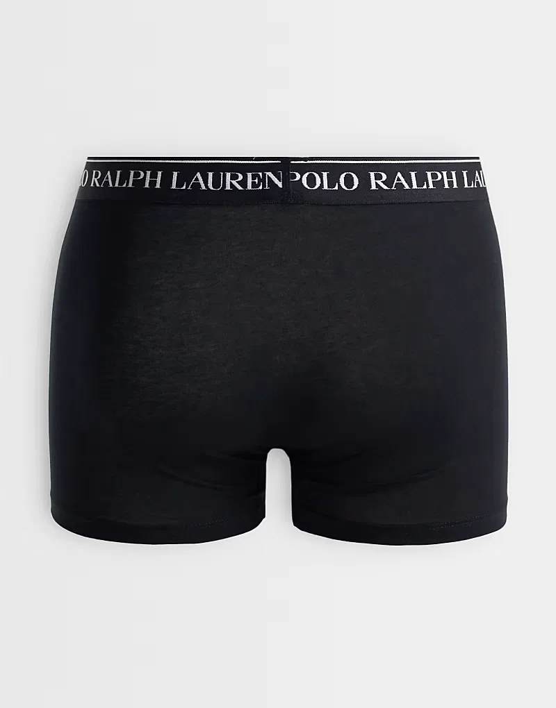 Классические плавки Polo Ralph Lauren, комплект из 3 пар, черный — фото 2
