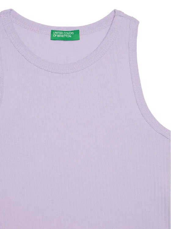Майка slim fit United Colors Of Benetton, фиолетовый — фото 3