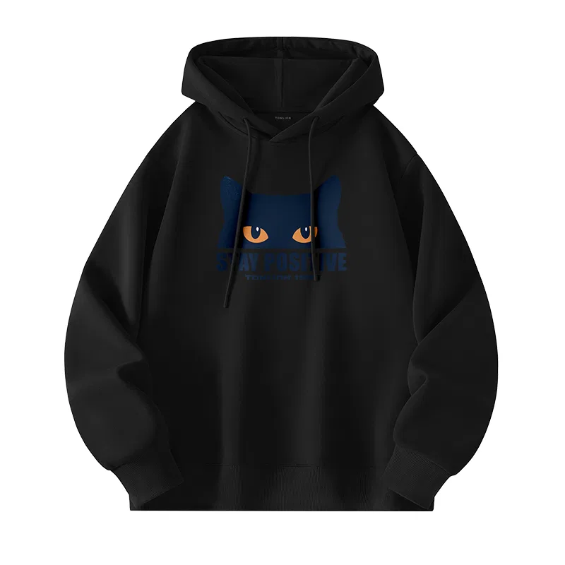 Детская худи с капюшоном Tonlion, Color: Navy Blue Hooded Sweatshirt (Taobao Half-Face Blue Cat) — фото 4