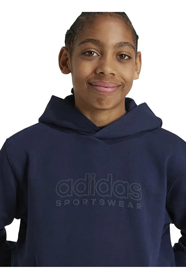 Детское худи для мальчиков хлопковое Adidas, Black — фото 2