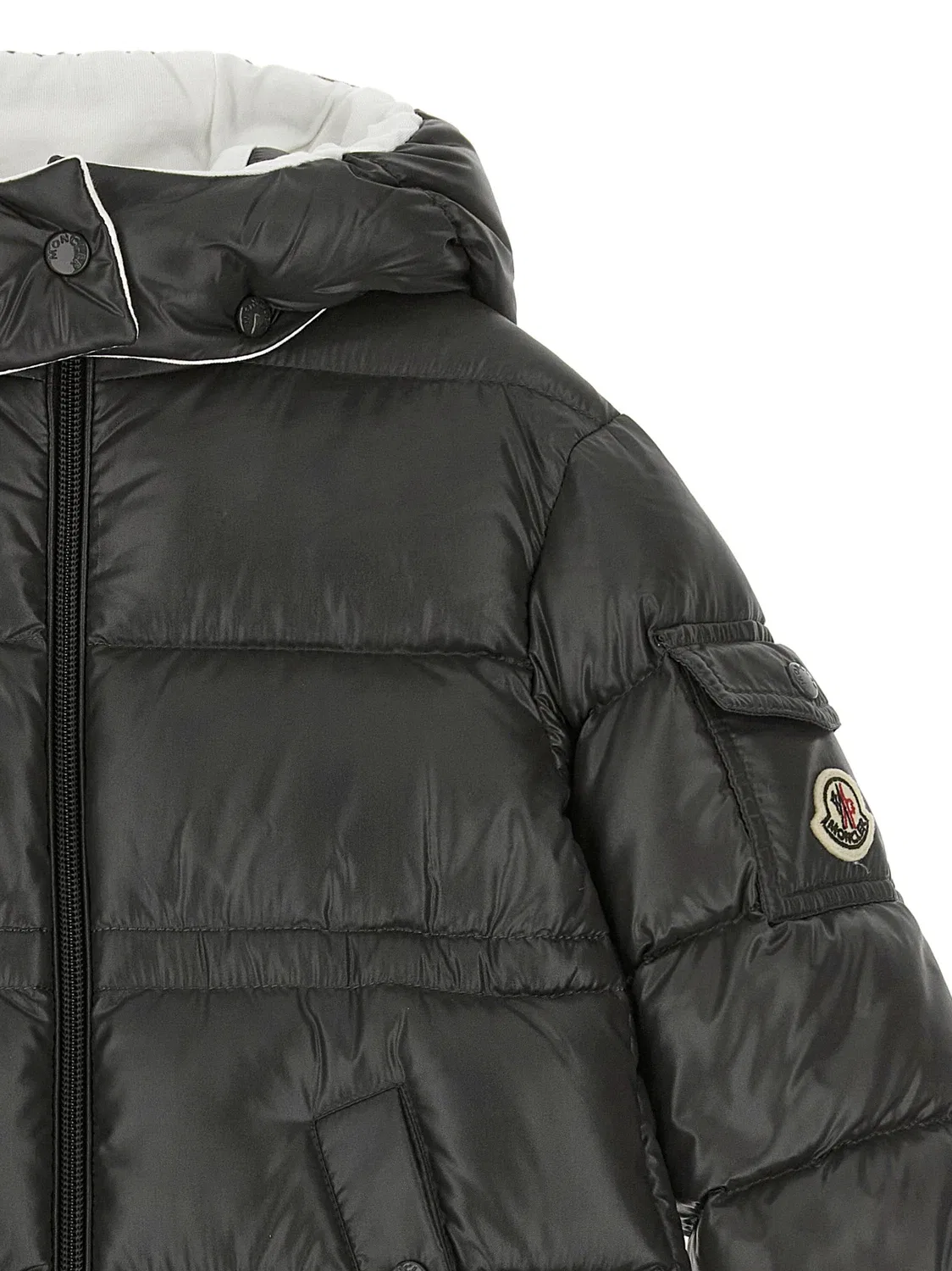 Пуховик Maire Moncler Enfant, черный — фото 4