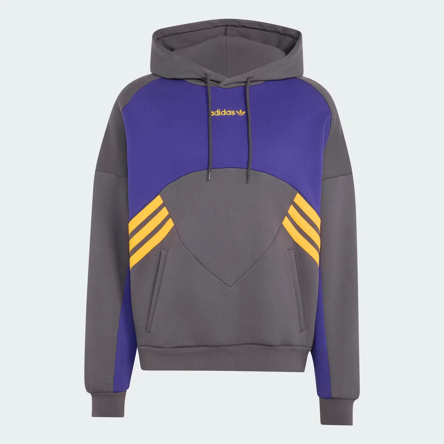 Мужское худи свободного кроя Munich 93 Adidas Originals, черный/фиолетовый — фото 4