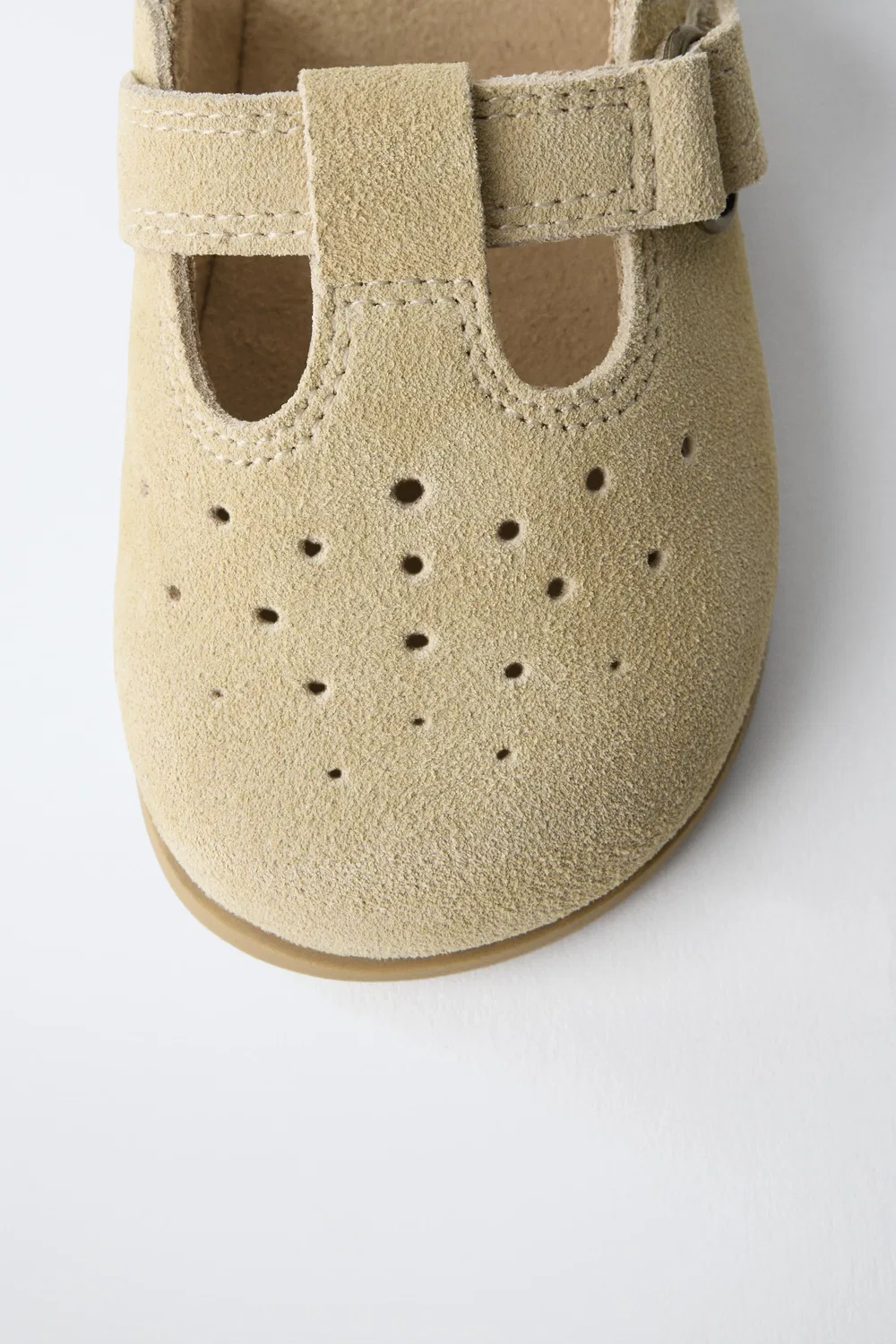 Кожаные сабо для ходьбы босиком ZARA, Sand Brown — фото 4