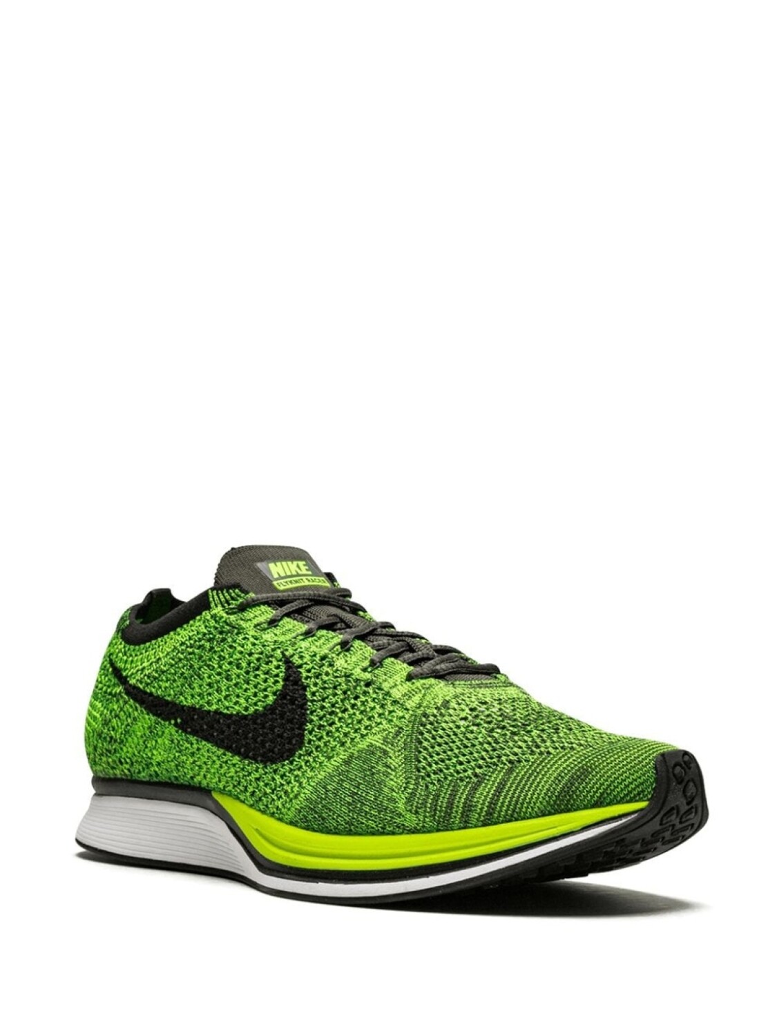 Nike кроссовки Flyknit Racer, зеленый — фото 2