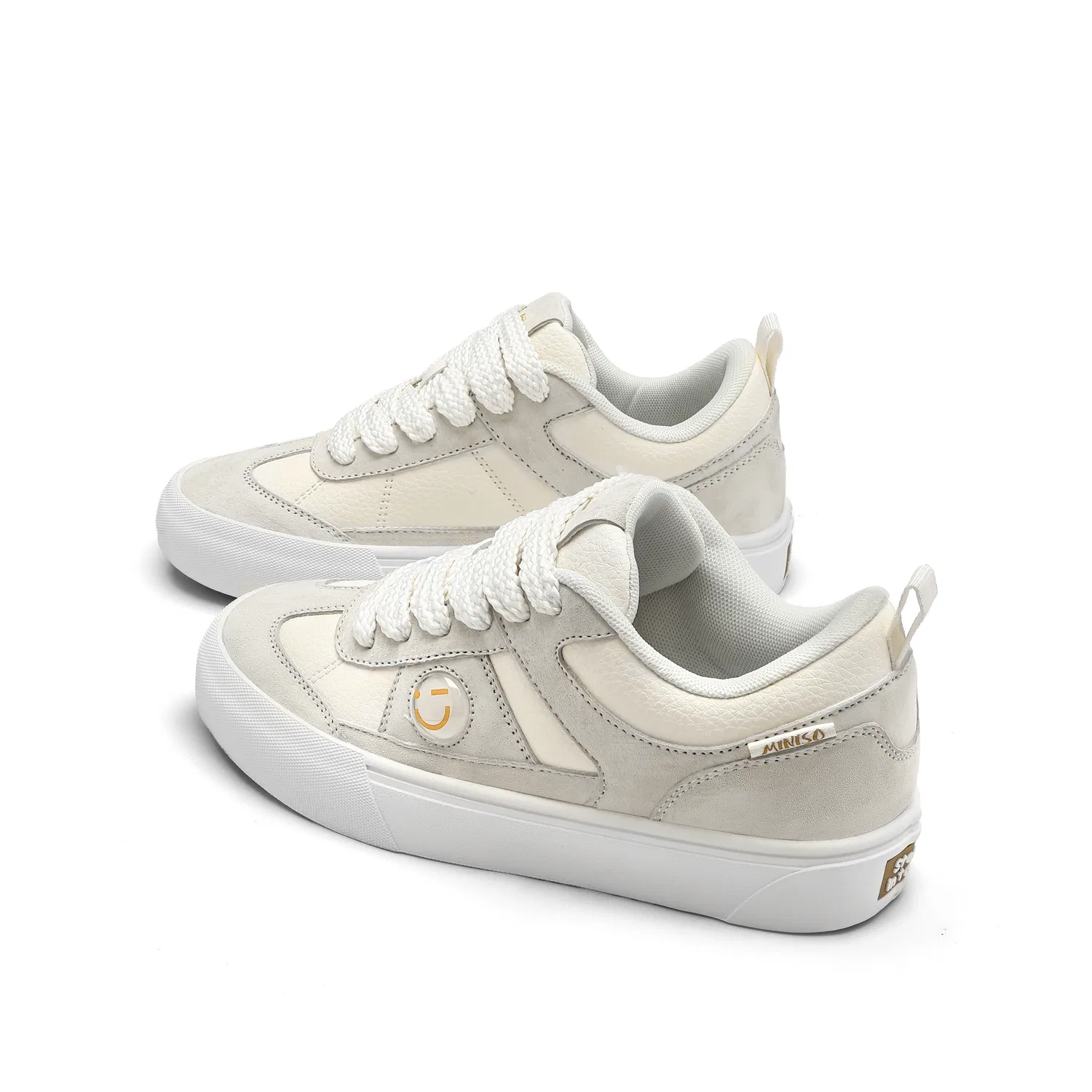 Детские кроссовки для скейтбординга MINISO, Beige Gray — фото 4