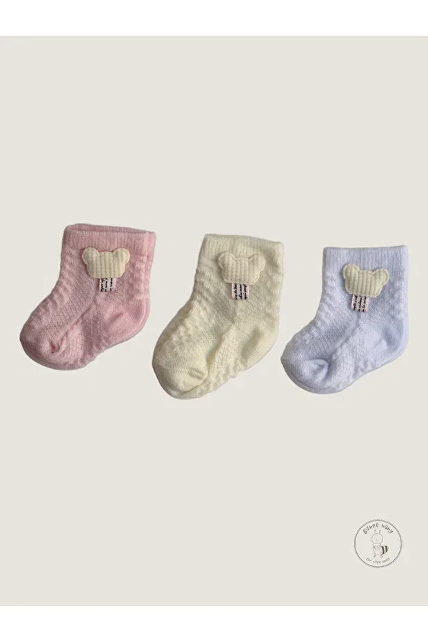 Детские носки для девочек хлопковые с принтом Gizem, Multicolor