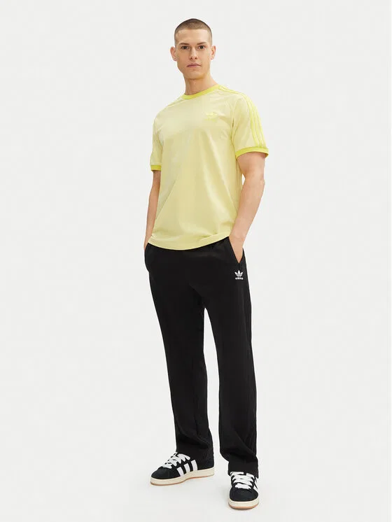 Футболка slim fit adicolor Classics 3-Stripes Adidas, желтый — фото 2