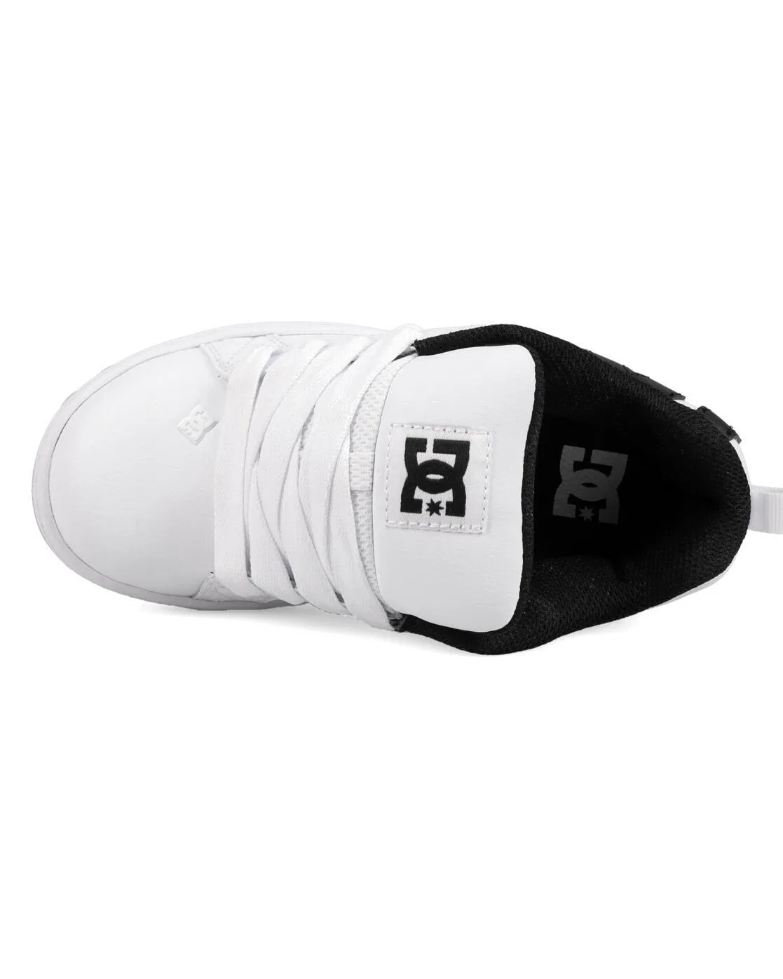 Детские кожаные кроссовки COURT GRAFFIK Dc Shoes, Weiss — фото 4