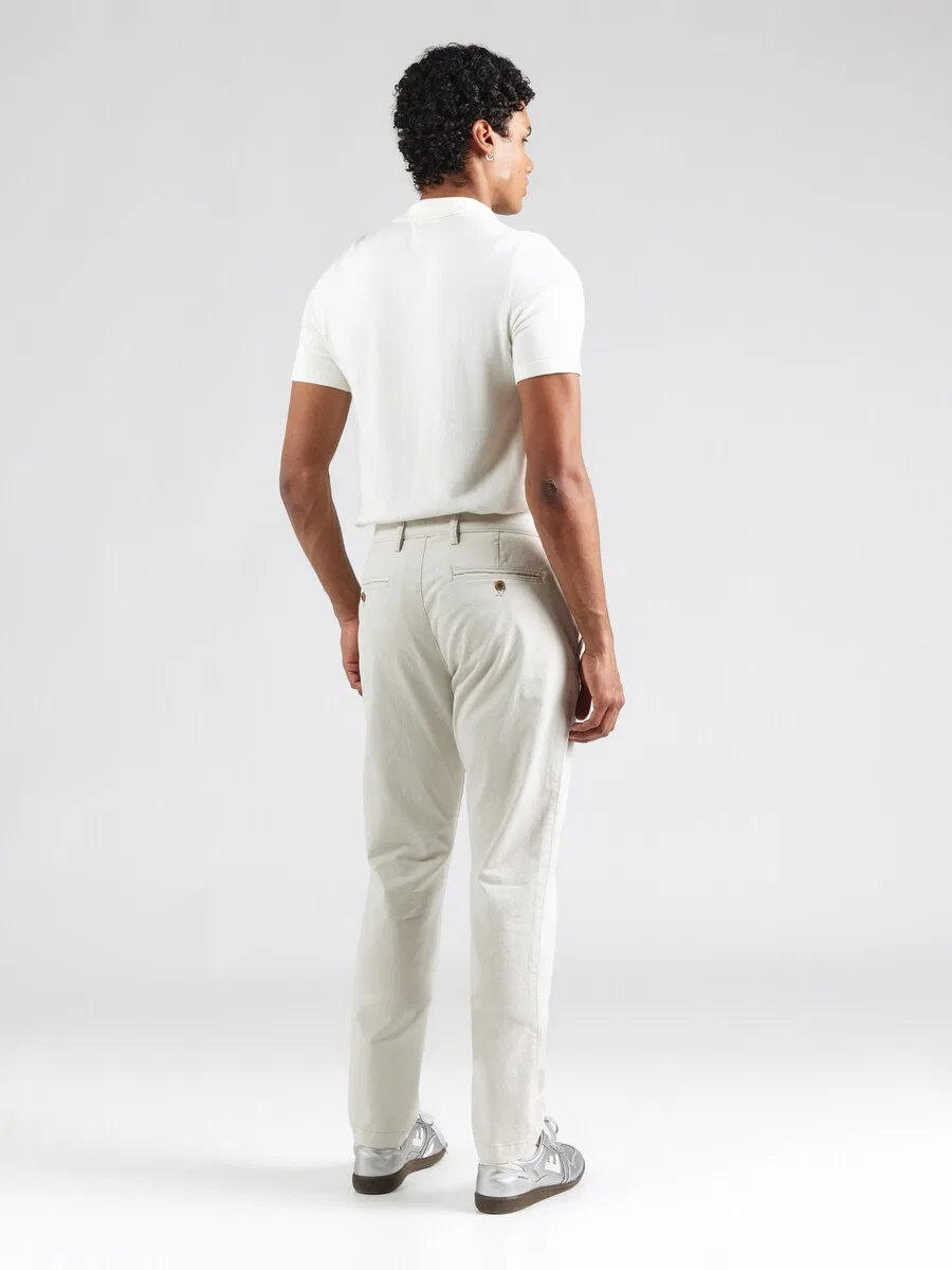 Брюки-чиносы GAP Slim fit 'ESSENTIAL' серого цвета — фото 3