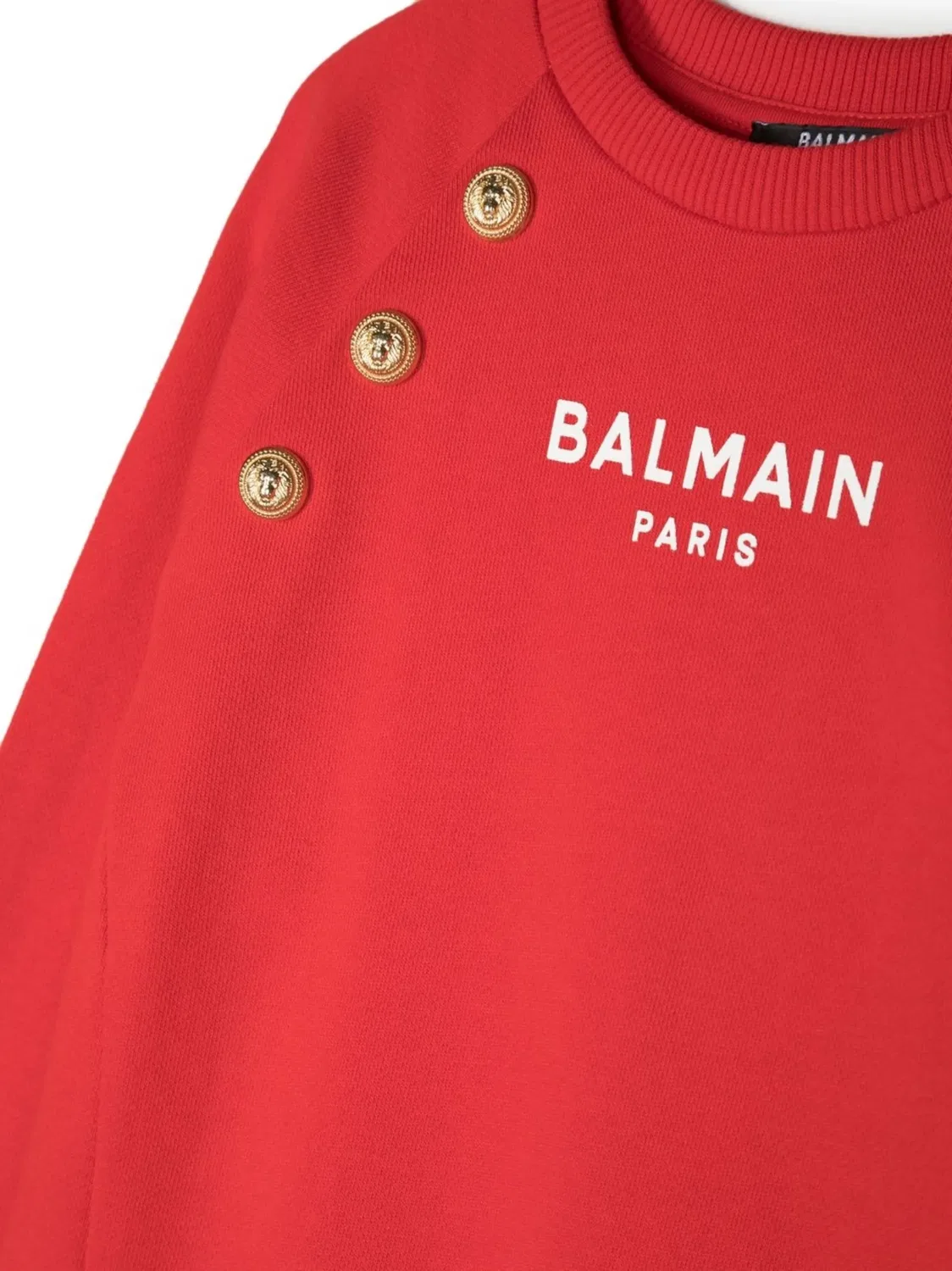 Balmain Вязаное красное платье для девочек — фото 3
