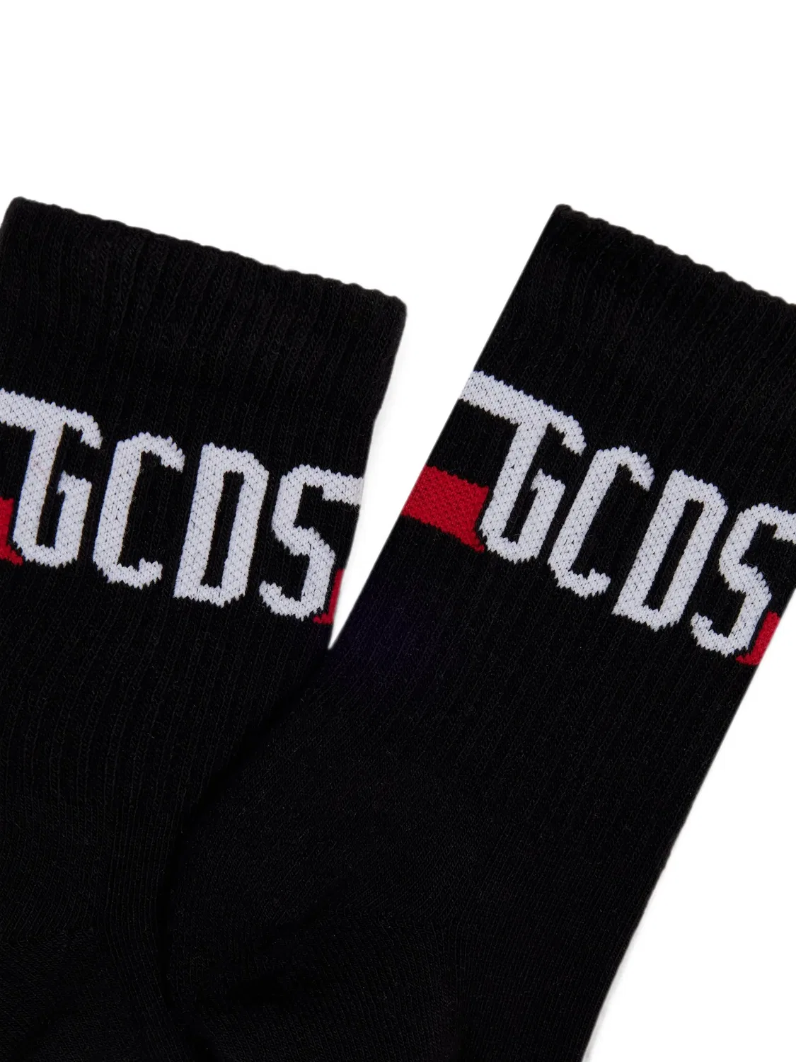 Комплект из двух пар носков с логотипом Gcds, черный — фото 3