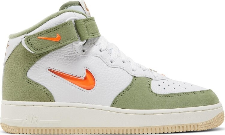 

Кроссовки Nike Air Force 1 Mid QS 'Olive Green Total Orange', зеленый, Зеленый;серый, Кроссовки Nike Air Force 1 Mid QS 'Olive Green Total Orange', зеленый