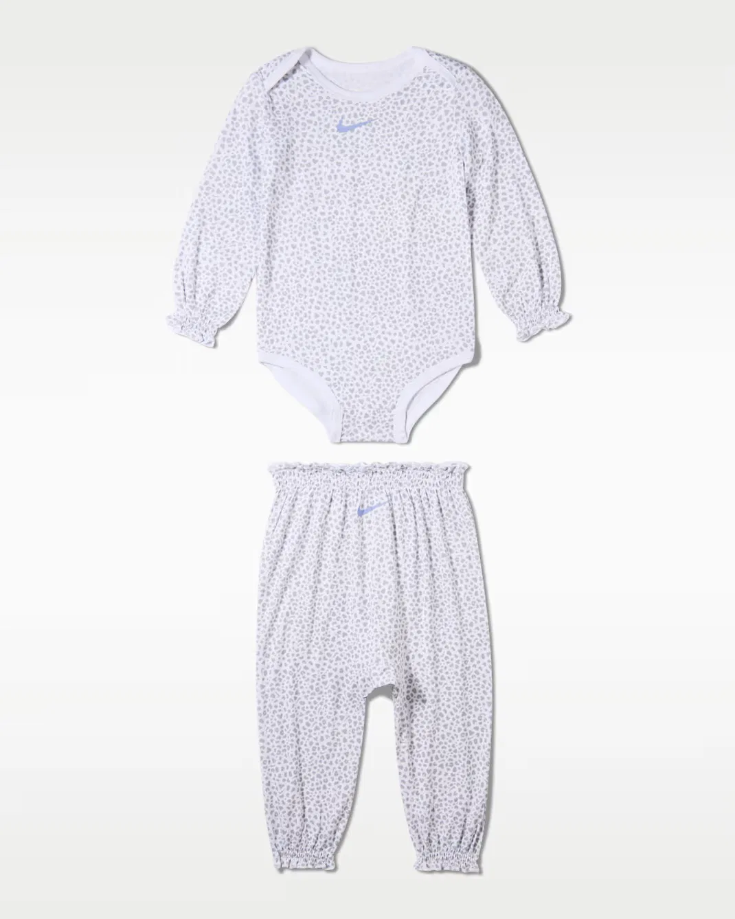 Детский комплект из двух предметов (6-12 месяцев) с принтом в горошек Nike Essentials, Light Smoke Grey