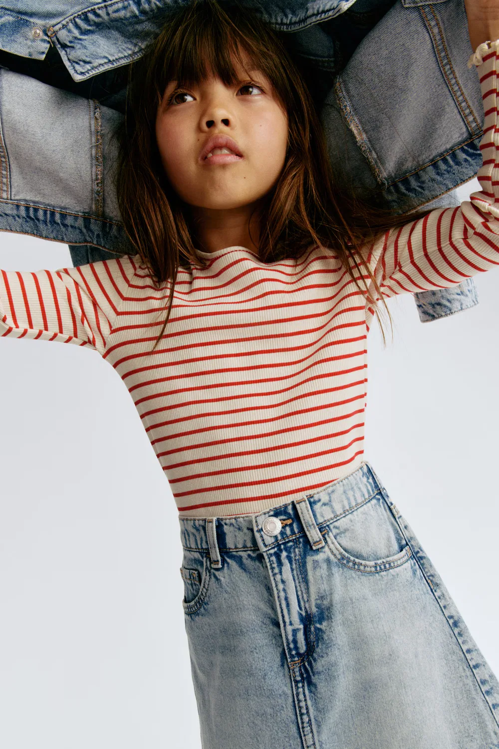 Джинсовая юбка H&M, Helles Denimblau — фото 3