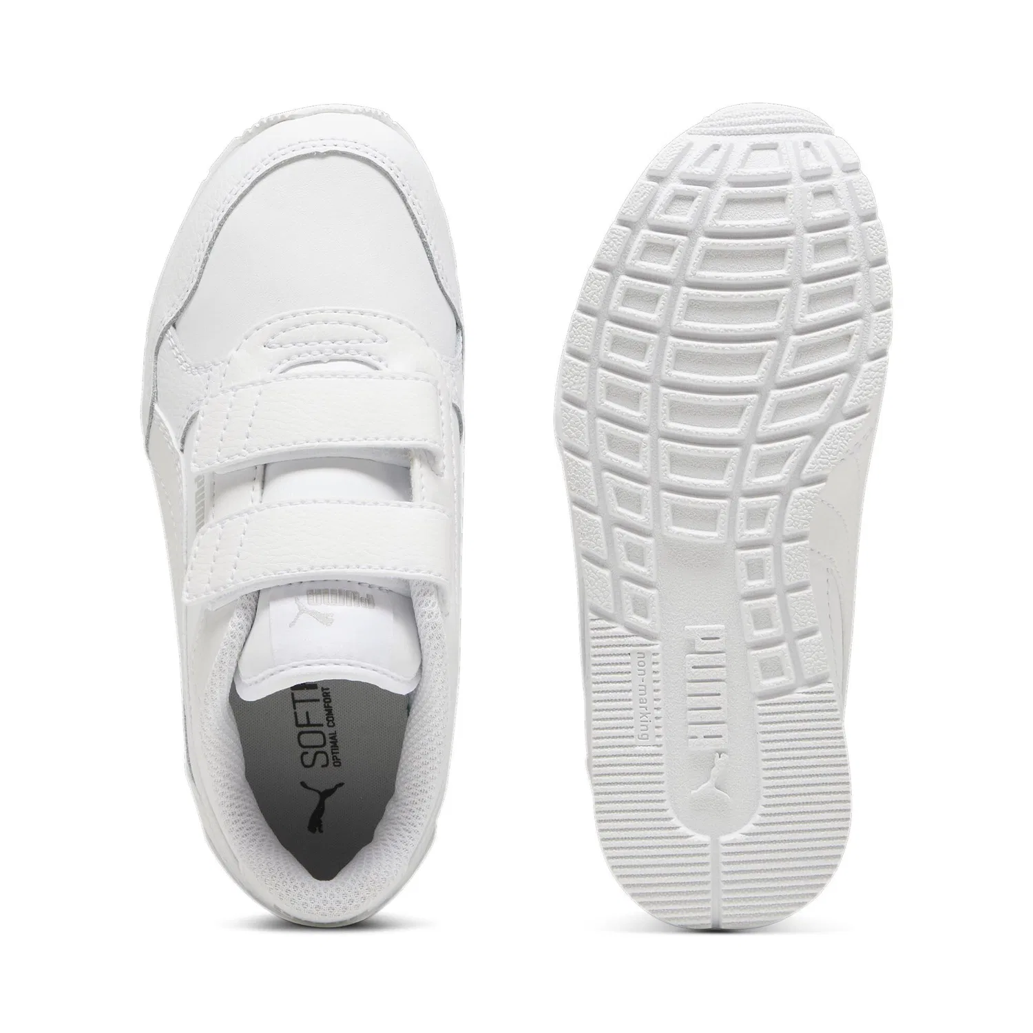 Детские кроссовки PUMA St Runner Puma Cool White Light Grey — фото 4