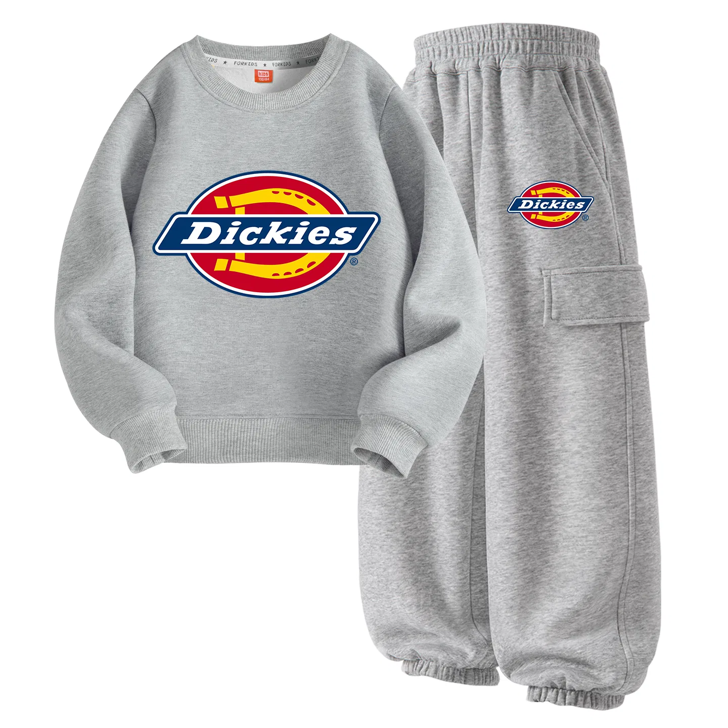 Детский спортивный комплект с логотипом Dickies, Clearwater Blue/Black — фото 3