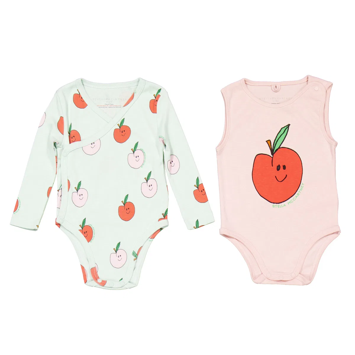 Комплект боди из органического хлопка Girls Organic-Cotton Babygrow Set Stella McCartney, Multicolor