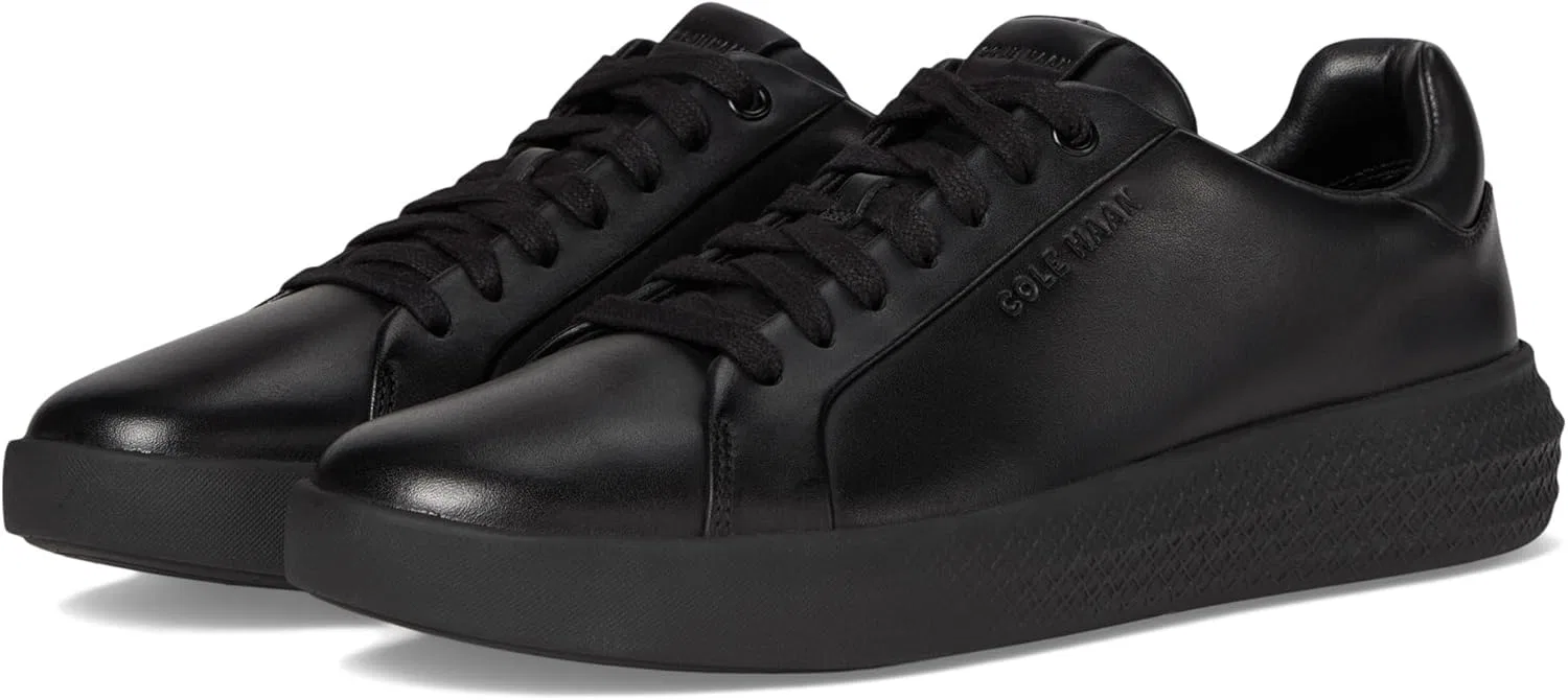 Мужские кроссовки Cole Haan Grand Hurrion Cup на шнуровке до самого носка, Black