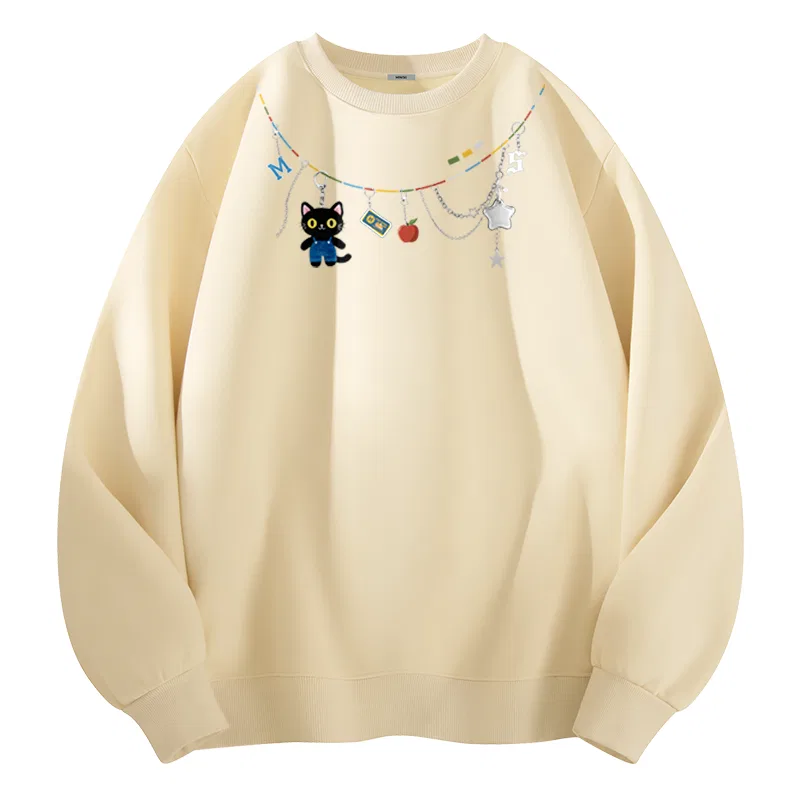 Детский свитшот с начесом MINISO, Light Beige